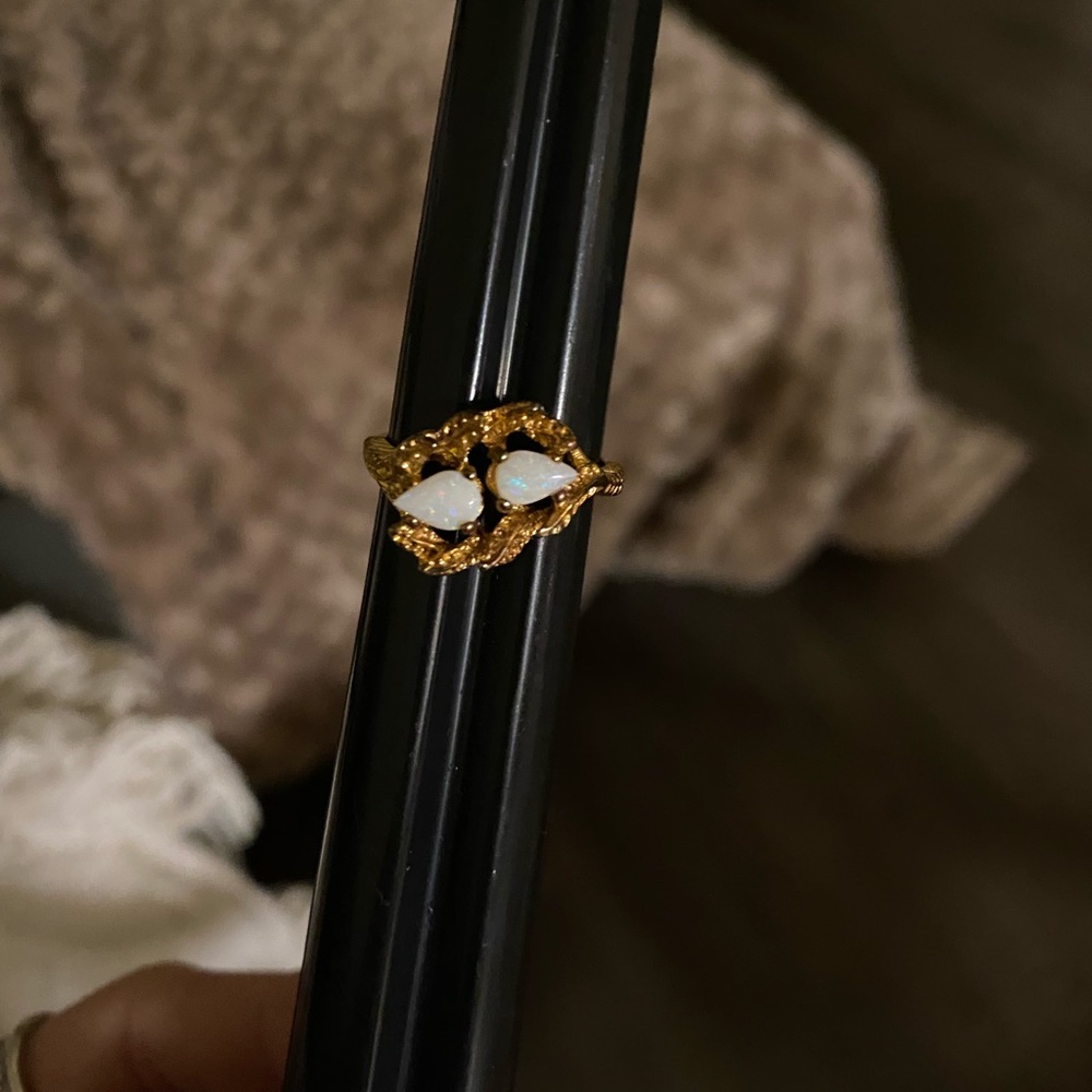 14 KT Gold Plated Opal Ring
